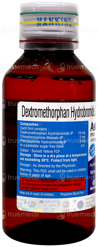 Asthakind Dx Sugar Free Syrup 100ml
